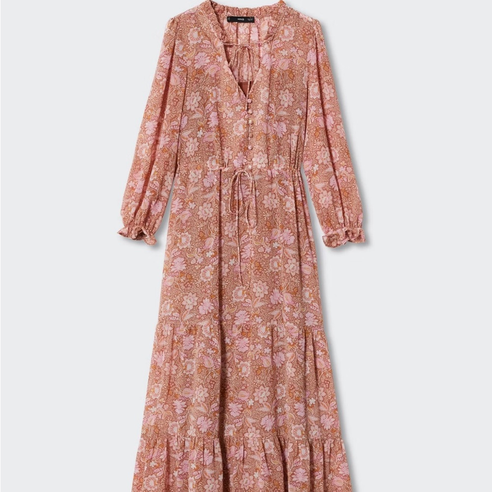 Mango Floral Print Dress